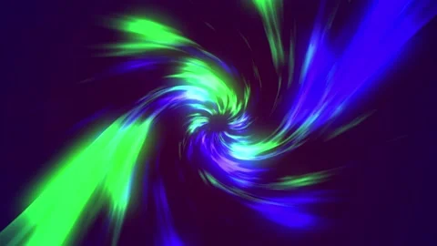 Abstract neon glowing Green and blue rays in Seamless Looping  Neon Glowing Stock Footage 183674522
