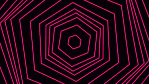Abstract neon glowing hexagonal pattern symbolizing digital data flow and t.. Stock Footage 340378108