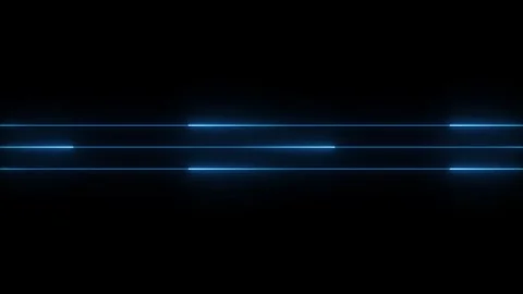 Abstract neon glowing lines sliding left and right animation. Neon blue out.. Stock-Footage 334734051
