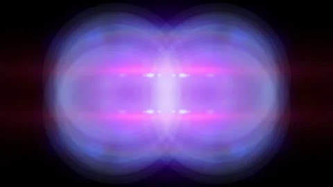 Abstract Neon Glowing Plasma Energy Waves Symmetric Animation, Purple Pink Blue  스톡 동영상 337926082