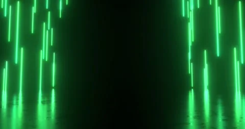 Abstract Neon Glowing Strings Background Green 4K Stock-Footage 170228338