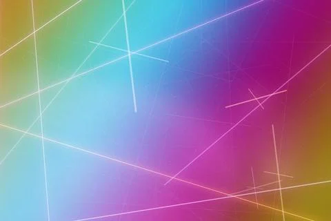An abstract neon gradient backdrop with glowing geometric lines, creating a.. Stock Illustration