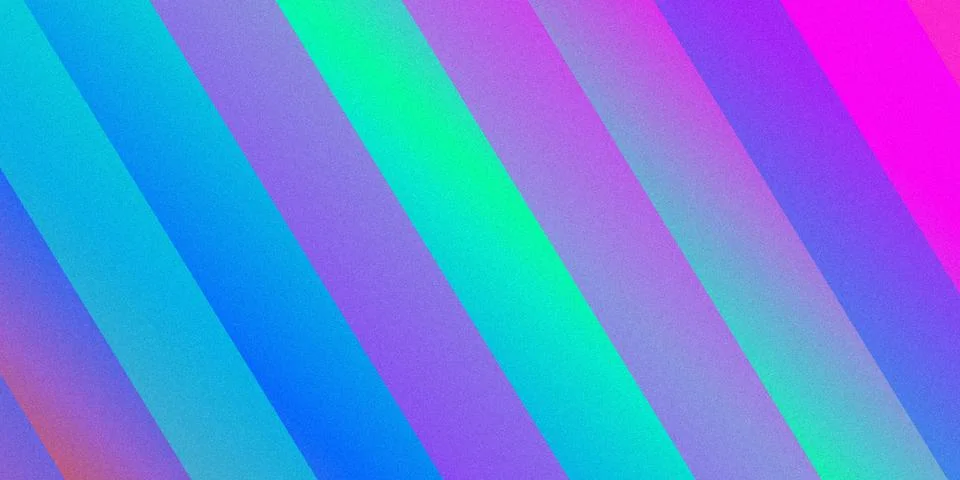 Abstract neon gradient background with diagonal stripes Stock Illustration