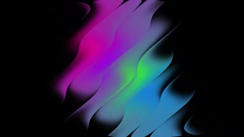 Abstract Neon Gradient Flow with Vibrant Colors Stock Footage 340123643