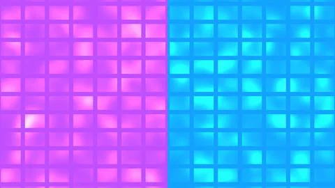 Abstract Neon Gradient Grid Background Animation.Glowing Tile Pattern with .. Stockillustratie