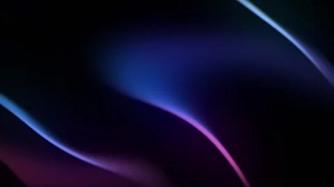 Abstract Neon Gradient Waves Background, Smooth Flowing Light Shapes Stockbeeldmateriaal 332927875