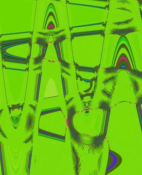 Abstract neon green background with flowing shapes Liquid backdrop. Stock Illustration