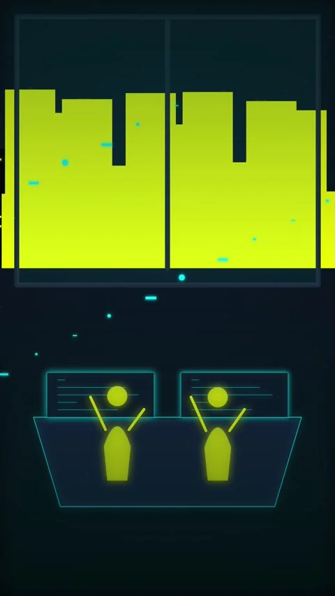 Abstract neon green background technology interface ui futuristic digital d.. Stock Footage 344936961