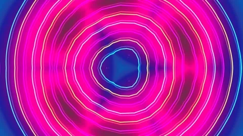 Abstract neon green circle rings pattern background technology digital ener.. Stock Footage 339798631