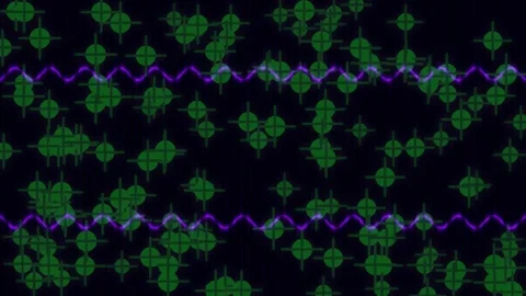Abstract Neon Green Digital Data Flow Background for Futuristic Tech Interfac Stock Footage 336168256