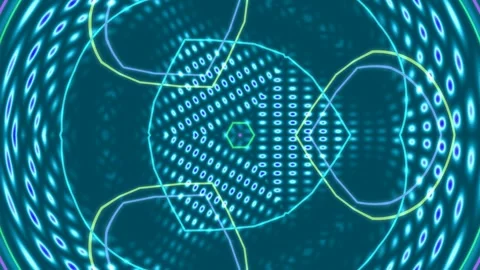 Abstract neon green digital network background with futuristic glowing tech.. Stock Footage 339502404