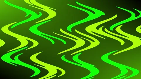 Abstract neon green flowing wave pattern background with organic digital moti Stock-Footage 335959664