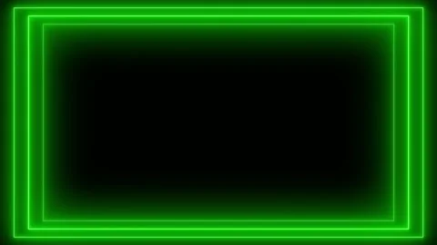 Abstract Neon Green Frame Endless Tunnel Seamless Loop. Stock Footage 171472677