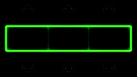 Abstract Neon Green Frame Stock Footage 284406481
