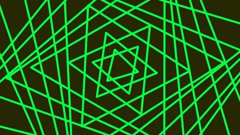Abstract neon green geometric lines background for modern technology visual.. Stock Footage 337164140