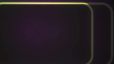 Abstract Neon Green Glowing Rounded Rectangular Frames Motion Background. Stock Footage 341801313