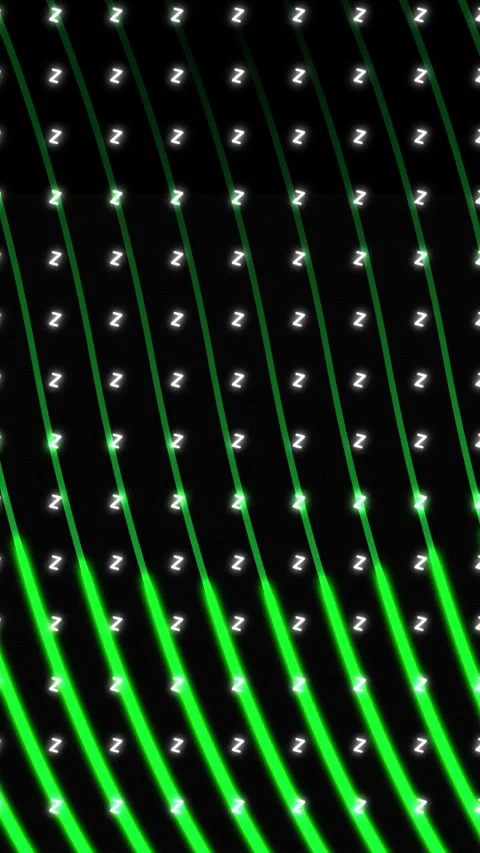 Abstract Neon Green Laser Lines Animation in Vertical with Glowing White Dots. Stock Footage 335537201