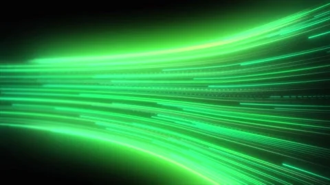 Abstract Neon Green Light Streak futuristic Stock Footage 280783703