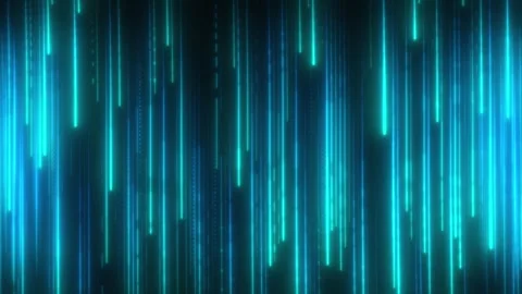 Abstract Neon Green Light Streak futuristic Stock Footage 280783737