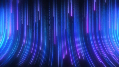 Abstract Neon Green Light Streak futuristic Stock Footage 280783885