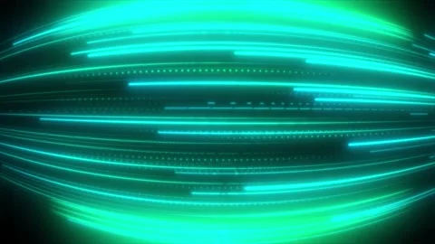 Abstract Neon Green Light Streak futuristic Stockbeeldmateriaal 280783974