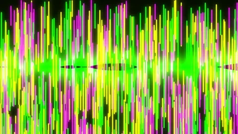 Abstract neon green light streaks background for technology data flow or fu.. Stock Footage 339480922
