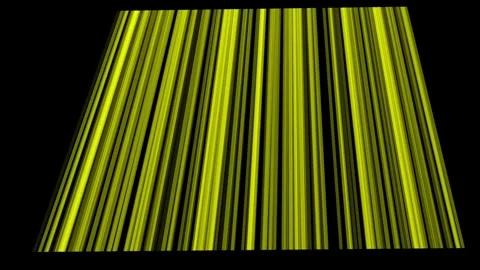 Abstract Neon Green Vertical Light Streams Flowing in Perspective on Black Stock Footage 339200449