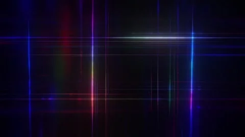 Abstract Neon Grid Background With Dark Blue and Purple Light Lines Video stock 332305096