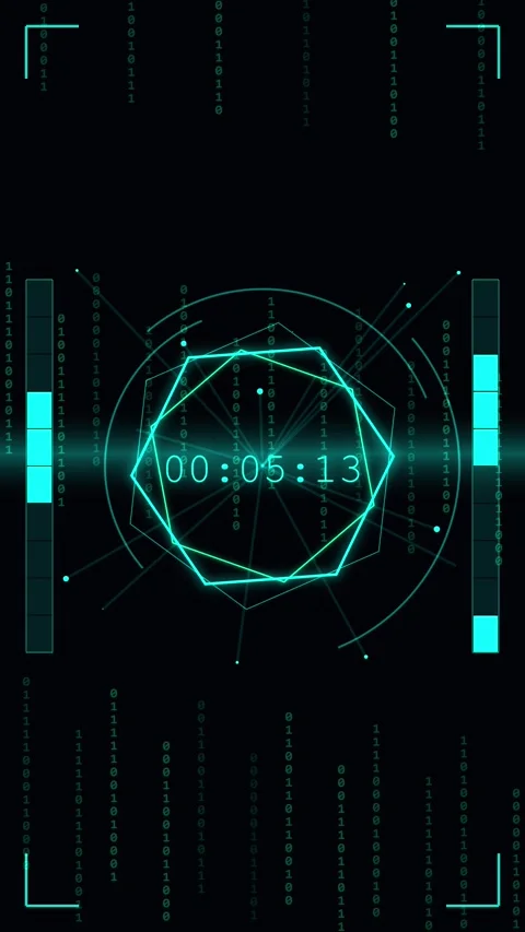 Abstract neon grid digital background visualization futuristic technology d.. Video stock 344934100