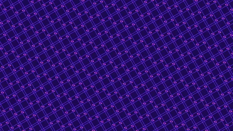 Abstract neon grid with glowing nodes, futuristic technology background footage Stockbeeldmateriaal 333187906