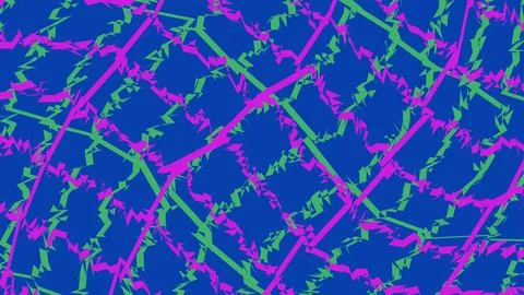 Abstract neon grid pattern with blue pink and green lines Stockillustratie