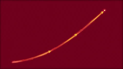 Abstract Neon Growth Trajectory  4K Seamless Motion Loop Stock Footage 343699068
