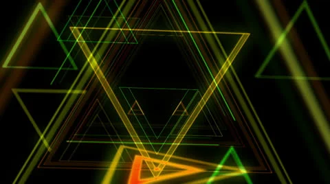 Abstract neon head up display HUD VJ loop Stockbeeldmateriaal 25676166