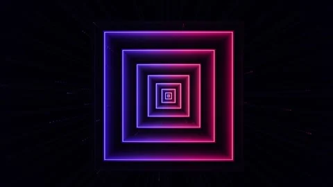 Abstract Neon Horizon Vortex Seamless motion Loop Stock-Footage 343202124