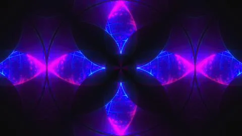 Abstract neon kaleida Stock Illustration