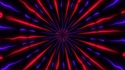 Abstract neon kaleidoscope background, 3d render computer generated background Stock Footage 123312662