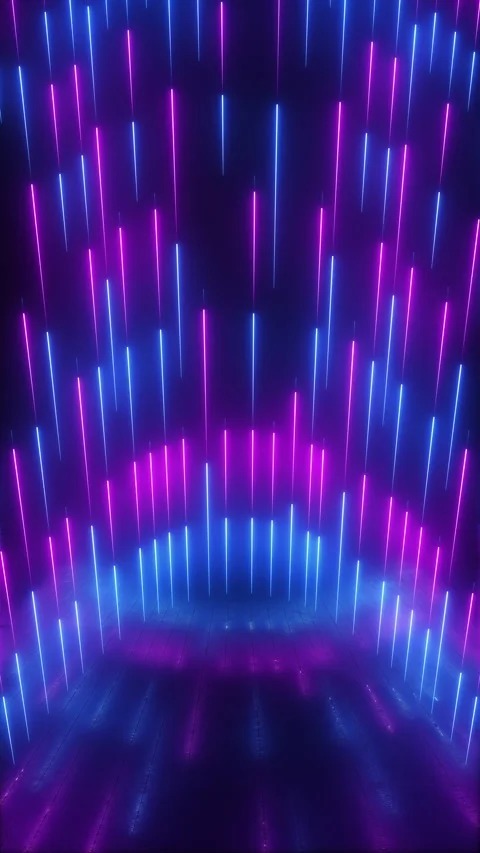Abstract neon laser beams background for event intro screens, seamless looping Stock Footage 328520714