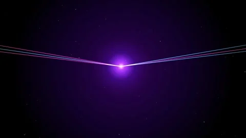 Abstract Neon Laser Convergence Widescreen Motion Loop Seamless Stockbeeldmateriaal 348130021