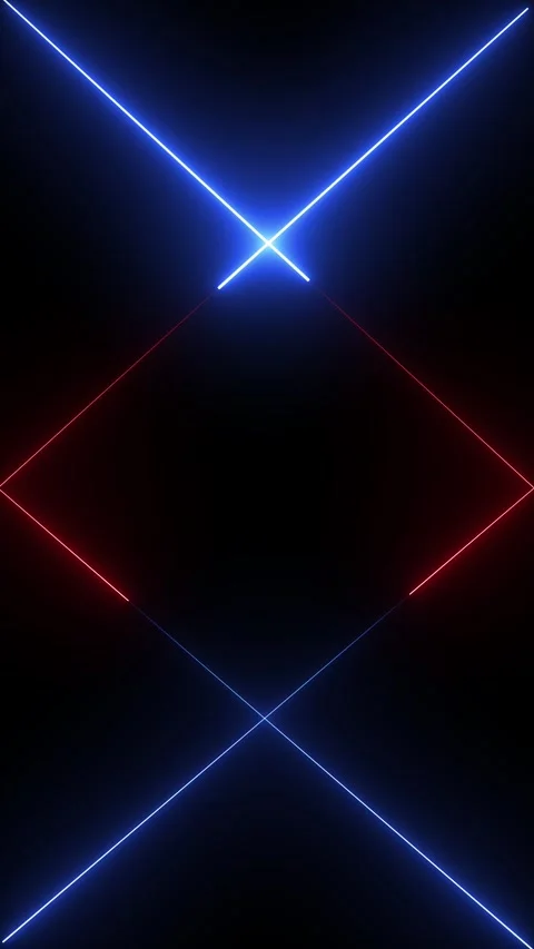 Abstract neon laser cross motion background. Vidéo 331898577