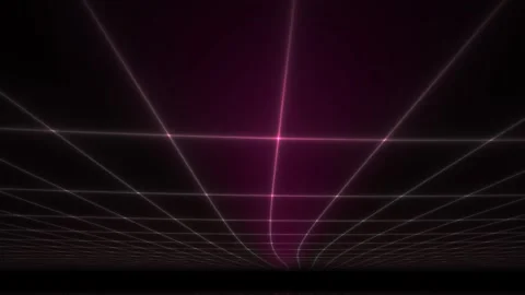 Abstract Neon Laser Grid Motion Background with Glowing Light Effects. Stock Footage 341801832