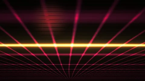 Abstract Neon Laser Grid Motion Background with Glowing Light Lines. Stock Footage 341801833