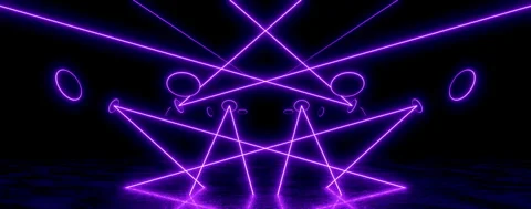 Abstract Neon Laser Light Background for Motion Graphics Stock Footage 340980704