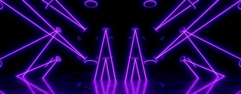 Abstract Neon Laser Light Background for Motion Graphics Stock Footage 340981096