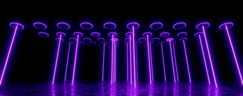 Abstract Neon Laser Light Background for Motion Graphics Stock Footage 340981439