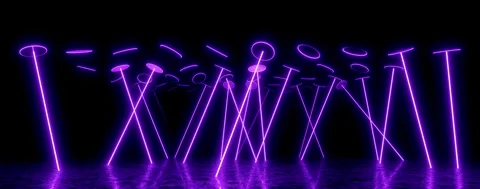 Abstract Neon Laser Light Background for Motion Graphics Stock Footage 340981934