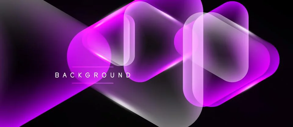 Abstract neon layers create dynamic visual effect. Gradient purple hues blend 스톡 일러스트