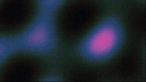 Abstract neon LED screen with shifting pink and blue dot pattern Stock Footage 336359298