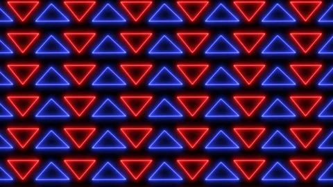 Abstract neon, led triangles background. Stock Footage 113862501