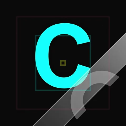 Abstract Neon Letter S and T Overlapping Logo Design Animation Stock Footage 346280642