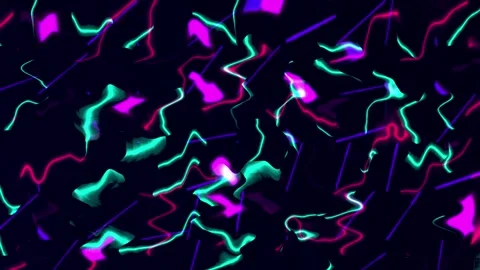 Abstract neon light background glowing in the dark Stock Footage 306534598